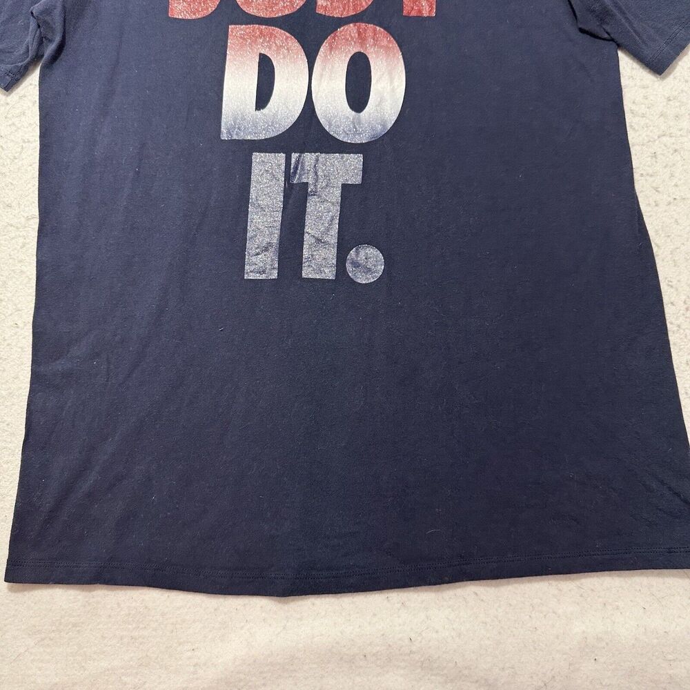 Nike Men's Large Athletic Cut Short Sleeve Glitter Just Do It Graphic T Shirt - Picture 6 of 11